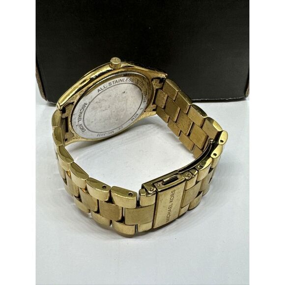 Michael Kors Slim Runway MK3335 Women\'s Gold Tone Analog Dial Wrist Watch JNA236 main image 7